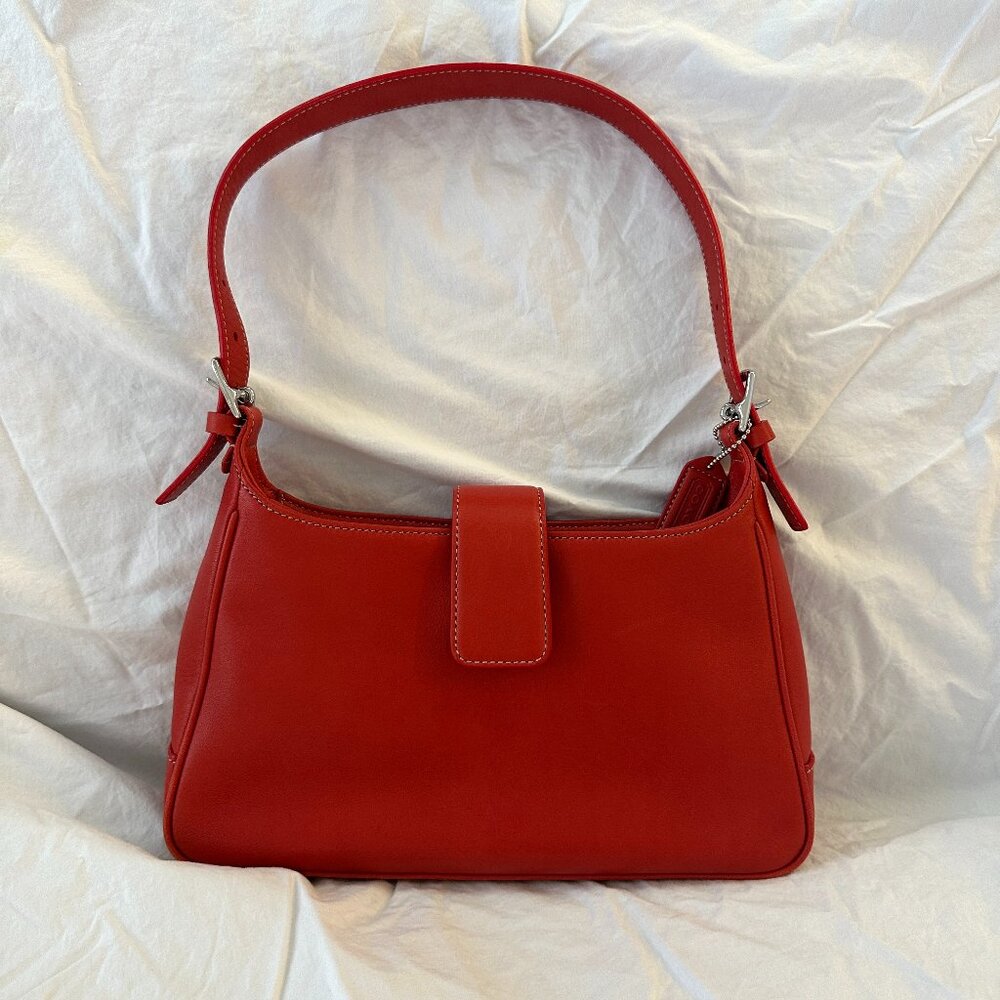 SOLD 🍒 Vintage Cherry Red Coach Hamilton Shoulder Bag 7789 ✨